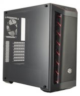 Cooler Master MasterBox MB511, 2xUSB3.0, 1x120 Fan, w/o PSU, Black, Red Trim, Mesh Front Panel, ATX , 